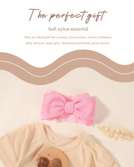jollybows stretchy nylon material headband provides all-day comfortable wear