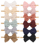 Jollybows nylon headband with soft breathable fabric for everyday wear.