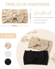 Jollybows baby headband white bow close-up highlights versatile color for outfits.
