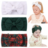 Jollybows baby headband white grid, versatile for outfits and holidays