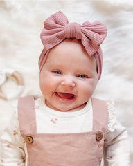 jollybows bow-tied headband close-up demonstrates securely tied bow for durability