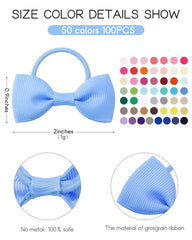 Jollybows close-up shows elastic band and ribbon details for secure fit.