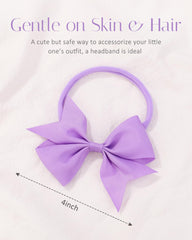 Jollybows grosgrain headbands feature soft elastic band for all day wear