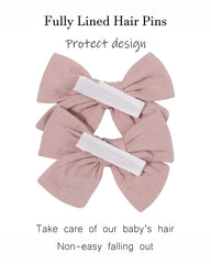 Jollybows handmade linen bows—durable and soft.