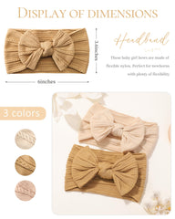 Jollybows khaki ginger beige bow detail highlighting soft nylon stretch and gentle fit