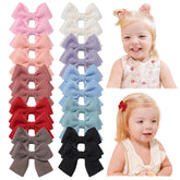 Jollybows mini bow 2in taupe secures fine hair for daily outfits.