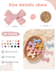 Jollybows mini-lined hair clip color palette image highlights vibrant hues for matching outfits.