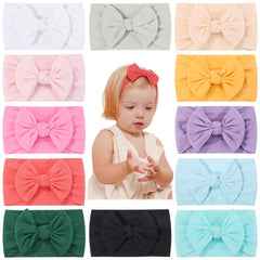 jollybows nylon headbands 12pcs colors pack for outfit matching and photo-ready style