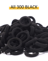 Jollybows pony-tail holders black arranged for versatile everyday wear.