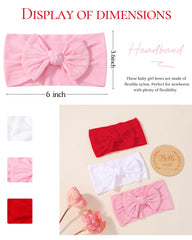 Jollybows red bow headband adds vibrant accent for birthday outfits.