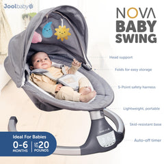 Jool Baby Nova swing Bluetooth music and 10 melodies for soothing moments
