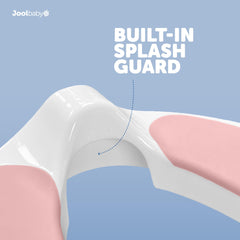 Jool Baby splash guard preventing bathroom mess during training