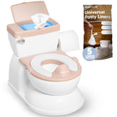 Jool Baby Real Feel 2in1 Potty pink seat and splash guard for clean potty time