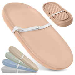 jool baby waterproof changing pad peach foam cushion adds comfort during diaper changes