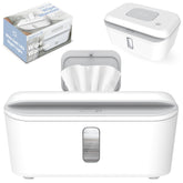 Jool Baby wipe warmer closeup shows comfy temperature for diaper changes