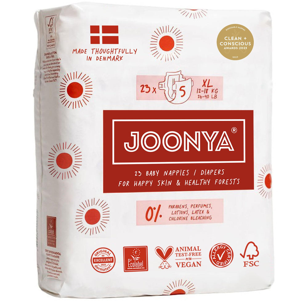 JOONYA size 5 XL pack front—compact packaging for travel and storage.