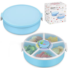 JOOPETALK Kids rotating snack container spin demonstrates interactive button for engaging snack time.