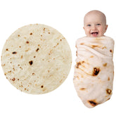 Jorbest burrito swaddle blanket yellow folded for cozy baby nap time