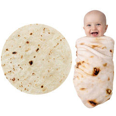 Jorbest burrito swaddle blanket yellow folded for cozy baby nap time