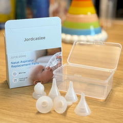 Jordcaslee flat-tip replacement for nasal aspirator, designed for secure fit and comfortable suction.