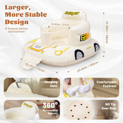 JOSEN inflatable baby seat comfort design uses soft PVC for gentle support during play