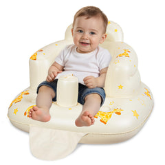 JOSEN inflatable seat giraffe assembled with stable sitting support.
