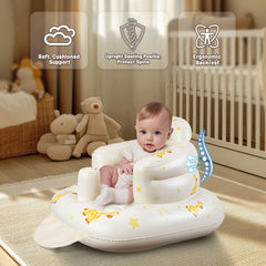 JOSEN inflatable seat with built-in pump for quick inflation.