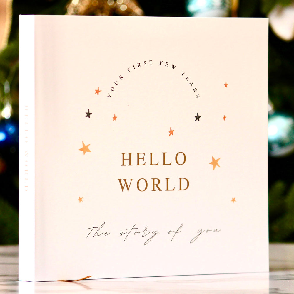 Joss & Lac Design Sky Star memory book cover offers chic minimalist keepsake for newborns.