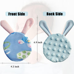 Josuyofo Scent Bonding Rabbit worn near heart to capture scent for baby reassurance.