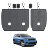 JOULARISE Durango kick mats backrest full-coverage protects rear seats from footprints.