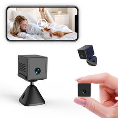Joviren 2025 mini camera with 4K night vision for clear home footage