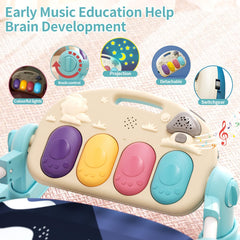 Jovow detachable elephant rattle and toy set for grasp and sensory play