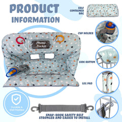 JOWEY extra-large cover fully fits big carts for complete baby coverage