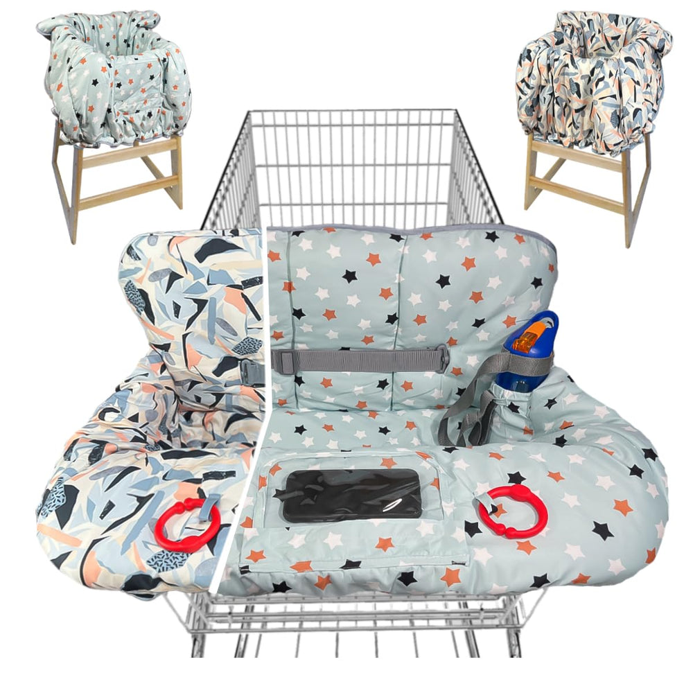 JOWEY shopping cart cover, double-sided in use, offers versatile protection during shopping