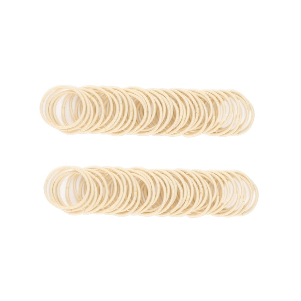 Joyeah baby hair ties mini beige set for delicate toddler hairstyles with gentle hold.