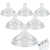 Joyfeed 6Pack slow-flow nipple closeup for calm gradual feeding
