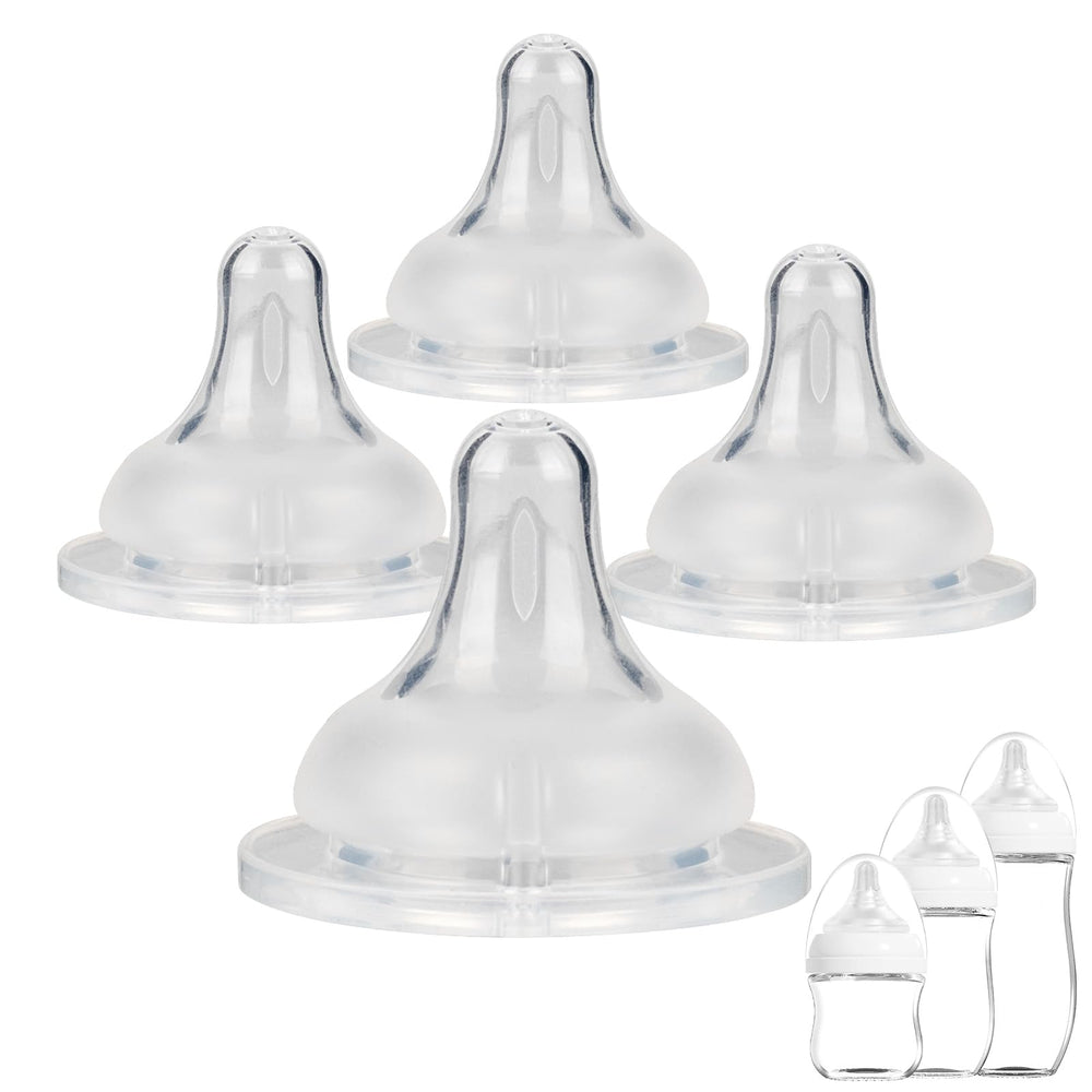 Joyfeed Meudim Flow size M nipple close-up with soft silicone for natural latch.