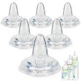 Joyfeed Sippy Nipples on Dr. Brown's narrow bottle enabling easy, no-spill transitions
