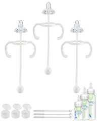 Joyfeed Sippy straw kit with Dr Brown's narrow bottle — simple assembly for transition