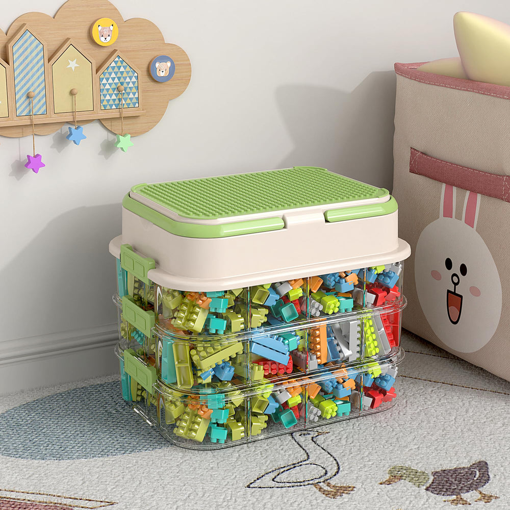 Joyingbaby Toy Storage Organizer Box top sorter tray for quick Lego sorting