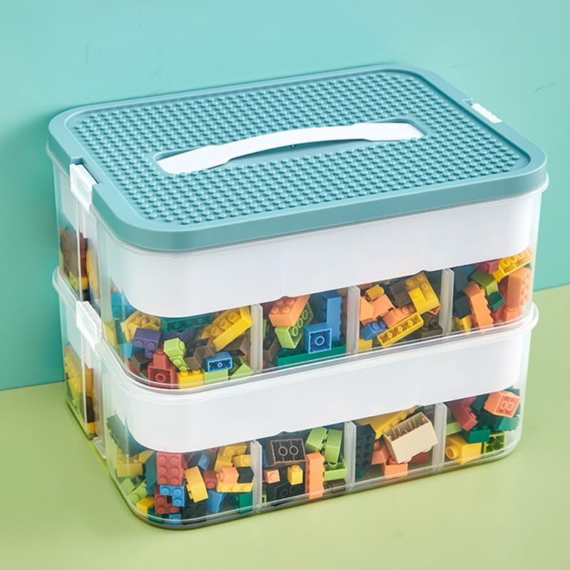 Joyingbaby toys organizer stackable layers enable easy sorting and quick access to blocks