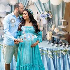 JOYMEMO mom-to-be corsage pin adding elegant accessory to celebrate pregnancy moments