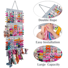 JOYMOMO hair bow organizer 27 felt straps keeps small hairpins organized and accessible