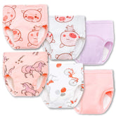 Joyo Roy potty-training underwear girls 4T-5T front view pink for easy training.