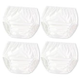 Joyo roy white diaper cover front view—soft, skin-friendly fabric for toddlers.