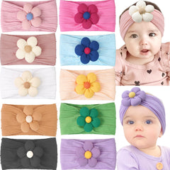 JOYOYO 10-color headbands collection in soft nylon ideal daily styling for baby outfits