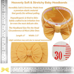 JOYOYO 4.5-inch bow headband with gentle stretch for adorable outfits.