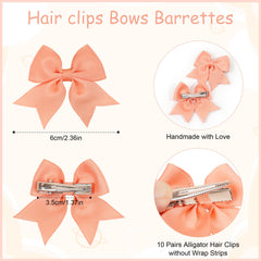 JOYOYO pastel bow clips showing versatile color range for daily wear.