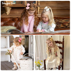 JOYOYO grosgrain ribbon bows in soft textures and shine