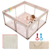 Joypony baby playpen beige mat 50x50 offers a safe indoor play space for babies